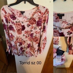 Gauzz Cream Floral Blouse
